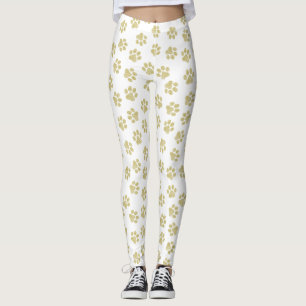 Doodle Paws, Dog Paws, Gold Paws Leggings