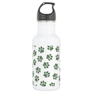 Doodle Paws, Dog Paws, Green Paws 532 Ml Water Bottle