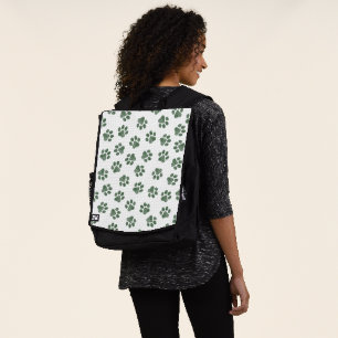 Doodle Paws, Dog Paws, Green Paws Backpack