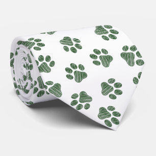 Doodle Paws, Dog Paws, Green Paws Tie