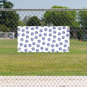 Doodle Paws, Dog Paws, Navy Blue Paws Banner