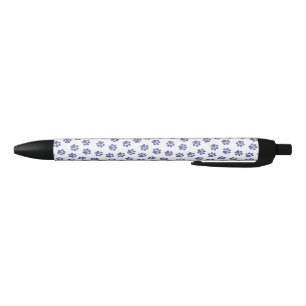 Doodle Paws, Dog Paws, Navy Blue Paws Black Ink Pen