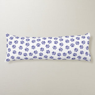 Doodle Paws, Dog Paws, Navy Blue Paws Body Cushion
