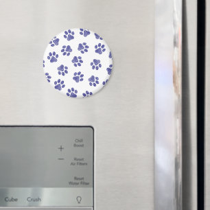 Doodle Paws, Dog Paws, Navy Blue Paws Magnet