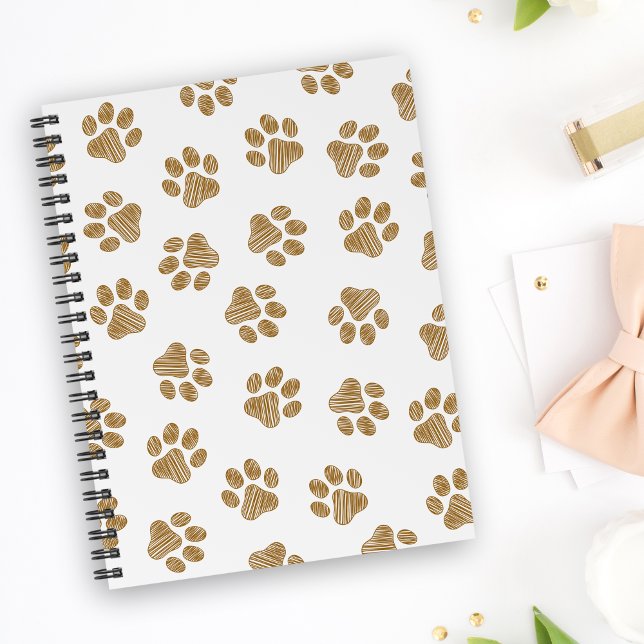 Doodle Paws, Dog Paws, Orange Gold Paws Planner (Creator Uploaded)