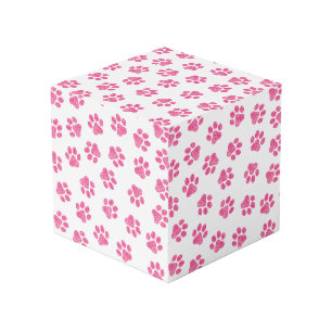 Doodle Paws, Dog Paws, Pink Paws Cube