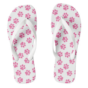Doodle Paws, Dog Paws, Pink Paws Jandals