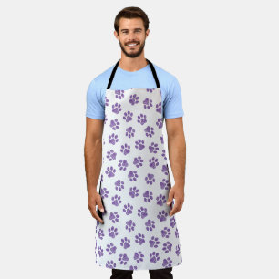 Doodle Paws, Dog Paws, Purple Paws Apron