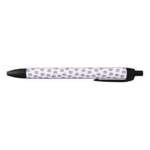 Doodle Paws, Dog Paws, Purple Paws Black Ink Pen