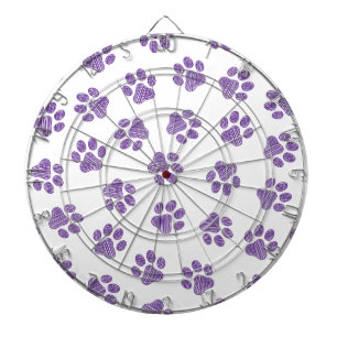 Doodle Paws, Dog Paws, Purple Paws Dartboard