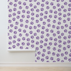 Doodle Paws, Dog Paws, Purple Paws Wallpaper