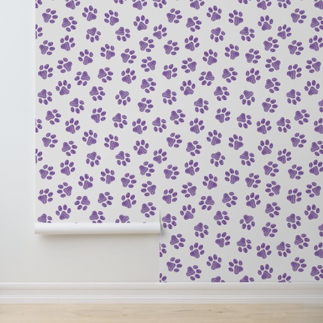 Doodle Paws, Dog Paws, Purple Paws Wallpaper (Application)