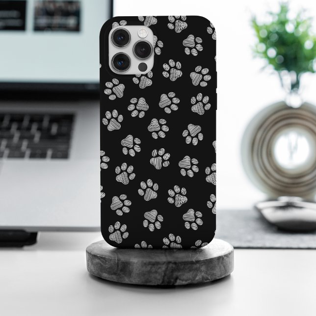 Doodle Paws, Dog Paws, White Paws iPhone Case (Creator Uploaded)