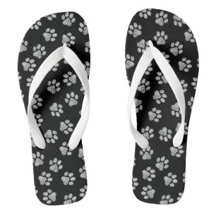 Doodle Paws, Dog Paws, White Paws Jandals