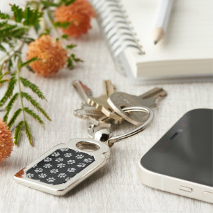Doodle Paws, Dog Paws, White Paws Key Ring