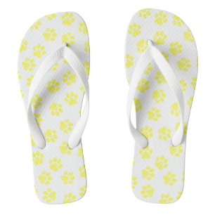 Doodle Paws, Dog Paws, Yellow Paws Jandals