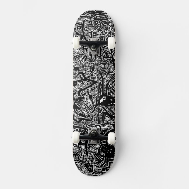 Doodle pig skate skateboard (Front)