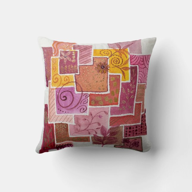 Doodle Pillow by Jill  (Back)