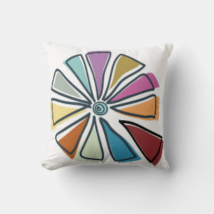 doodle pizza slices cushion