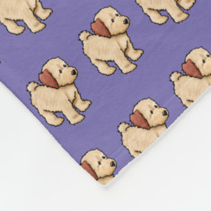 Doodle Puppy  Fleece Blanket
