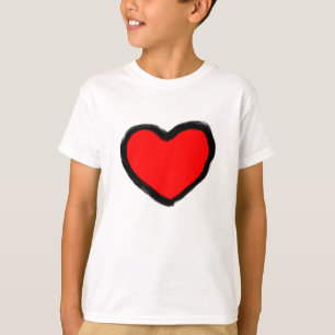 Doodle Red Heart T-Shirt