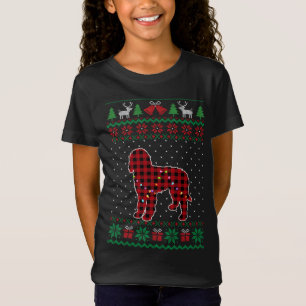 Doodle Red Plaid Buffalo Funny Ugly Christmas Swea T-Shirt