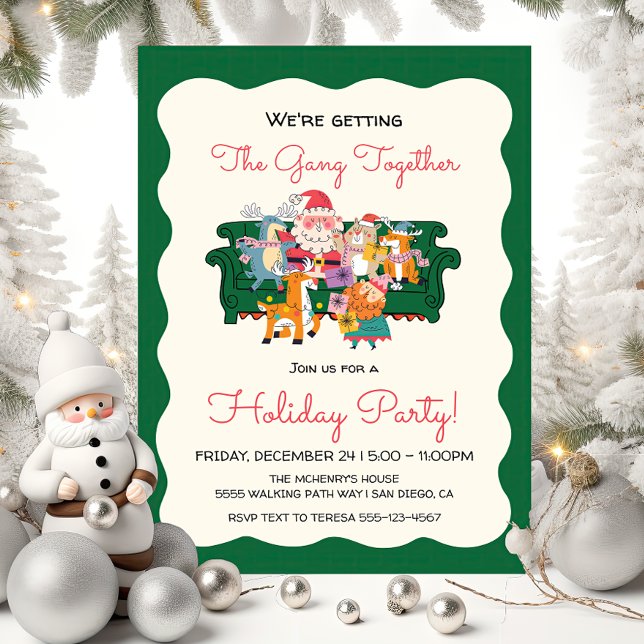 Doodle Sketch Office Holiday Party Friendsmas Invitation (Creator Uploaded)