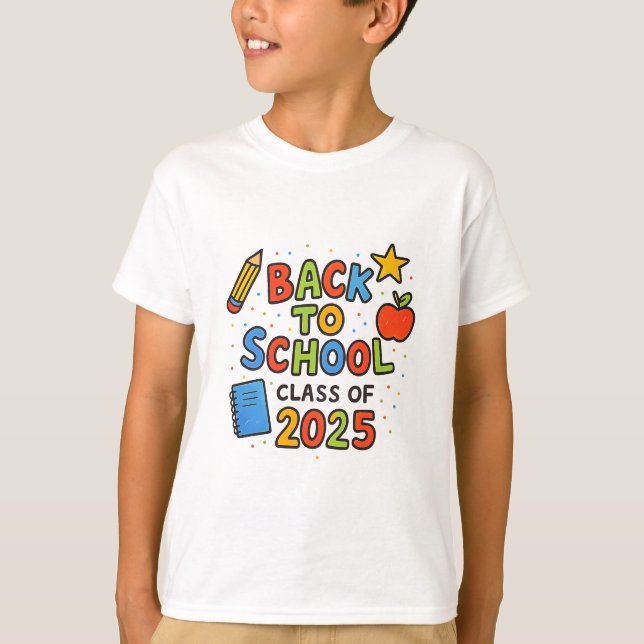 Doodle Style Class of 2025 Spirit Shirt (Front)
