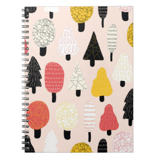 Doodle Trees: Vintage, Abstract Nature. Notebook