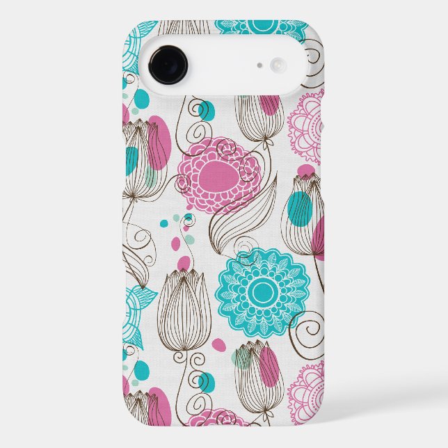 doodle tulips Case-Mate iPhone case (Back)