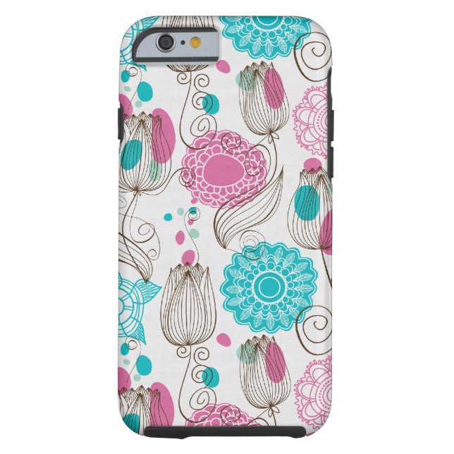 doodle tulips Case-Mate iPhone case (Back)