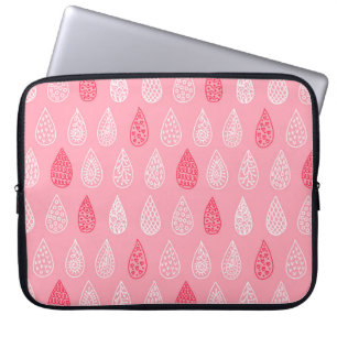 Doodle water drops: vintage pattern laptop sleeve