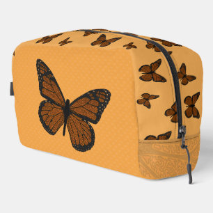 Doodled Monarch Dopp Kit