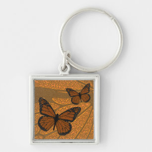Doodled Monarch Keychain