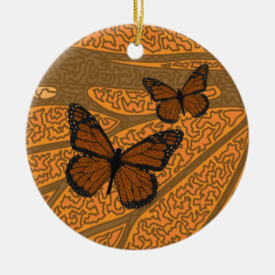 Doodled Monarch Ornament