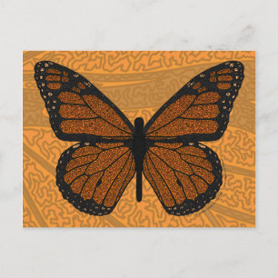 Doodled Monarch Postcard