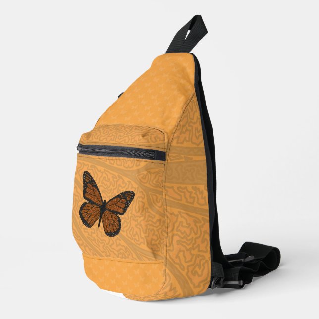 Doodled Monarch Sling Bag (Right Corner)
