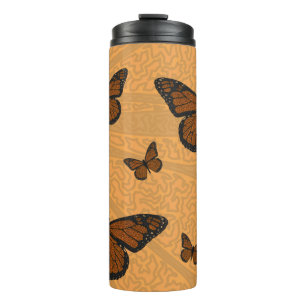 Doodled Monarch Thermal Tumbler
