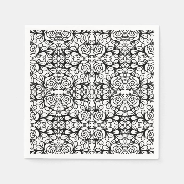 Doodleroses Napkin (Front)
