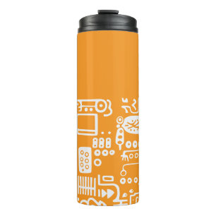 Doodles Abstract Modern Shapes Thermal Tumbler