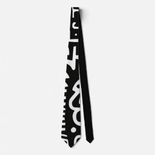 Doodles Abstract Modern Shapes Tie