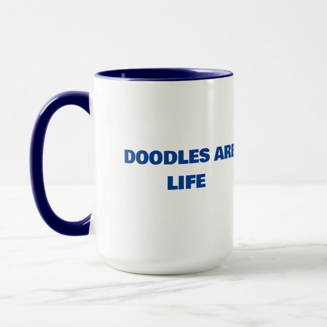 Doodles are Life mug (Left)