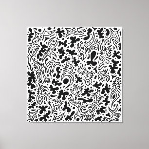 Doodles canvas print