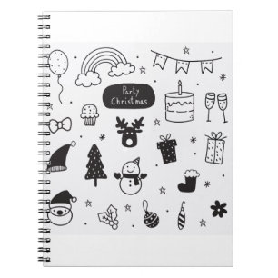 Doodles Christmas Icons Christmas Icons Notebook