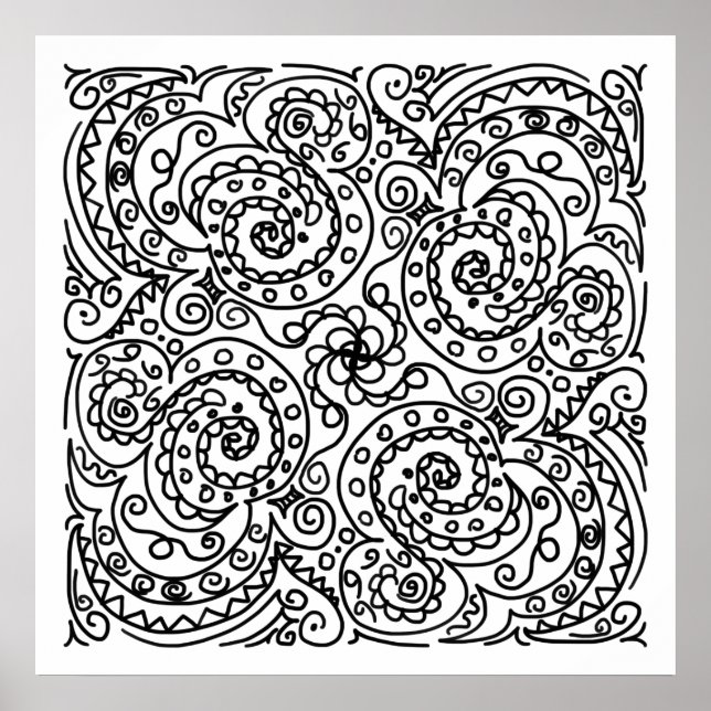 Doodles Colour Me Beautiful Poster (Front)