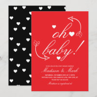 Doodles Floating Hearts Baby Shower