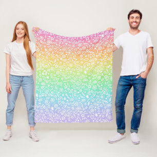 Doodles! Fun Rainbow Blanket