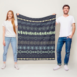 Doodles Pattern fleece blankets