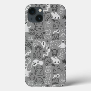 doodles pattern illustration iPhone 13 case