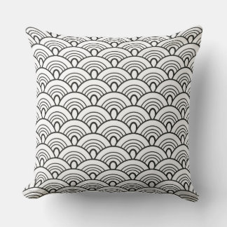 Doodles pattern Japan Cushion